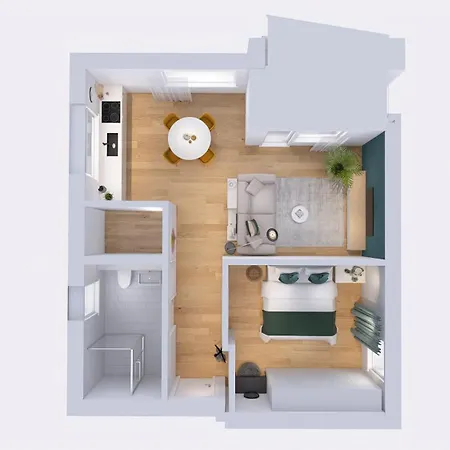 아파트 Apartmenthaus Am Kaiser-wilhelm-park *